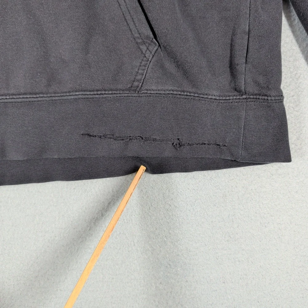 The North Face Hoodie Mens Large Black 1966 Graphic Distressed Pullover Outdoor